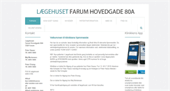 Desktop Screenshot of laegehuset80a.dk